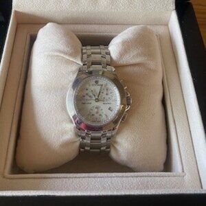 Women's Cyma Navy Star Watch with Diamonds